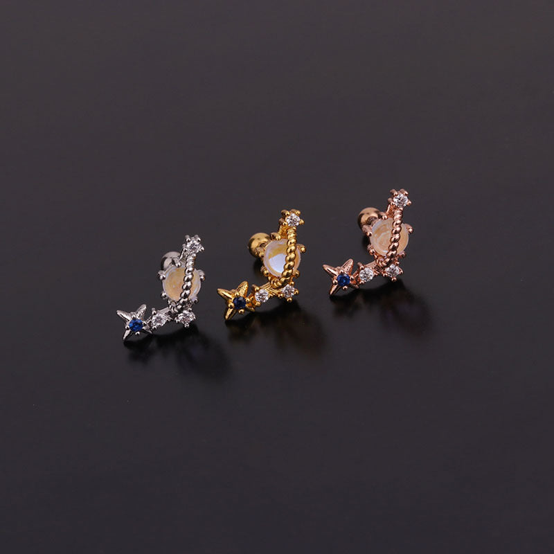 cartilage earrings, piercing jewelry, cartilage piercing, body jewelry, helix piercing, helix earrings, tragus piercing, heart earrings