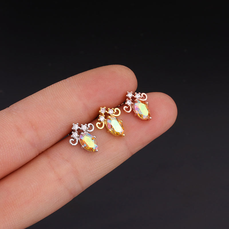 20G Celestial Two Hole Upper Lobe Piercings | HSPJ268
