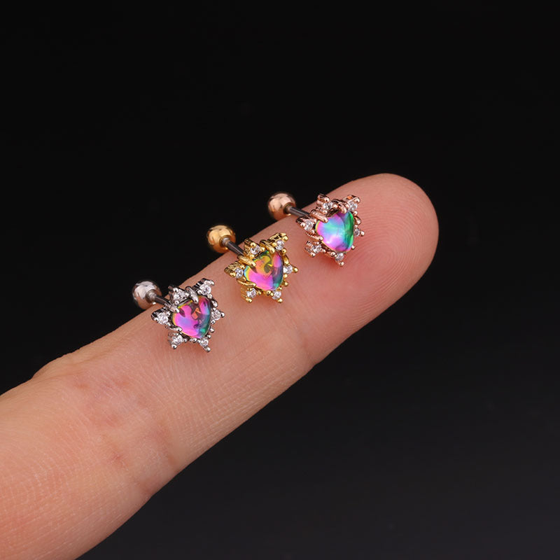20G Celestial Two Hole Upper Lobe Piercings | HSPJ268