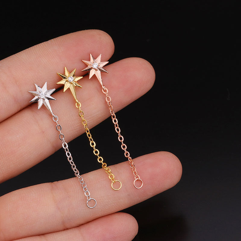 20G Celestial Two Hole Upper Lobe Piercings | HSPJ268
