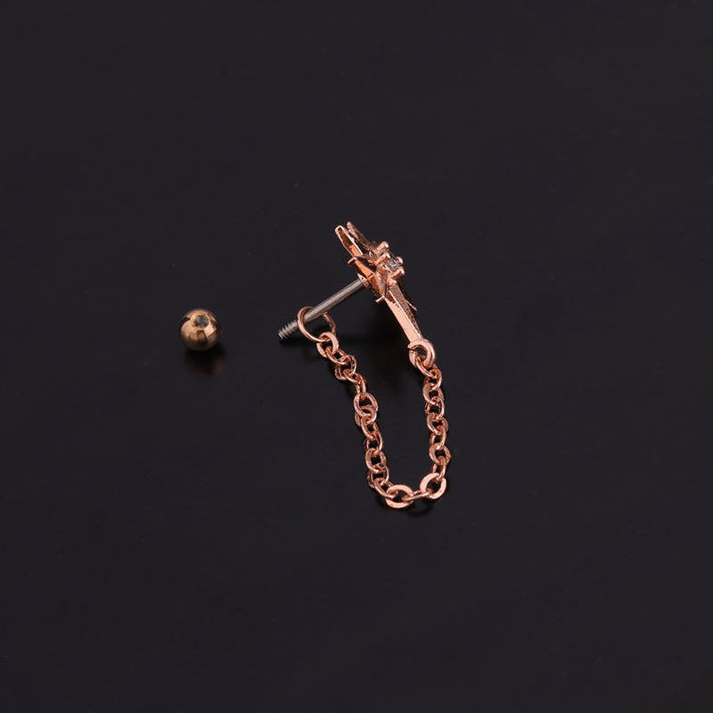 20G Celestial Two Hole Upper Lobe Piercings | HSPJ268