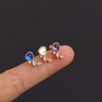 20G Love Heart Dangle Conch Piercing