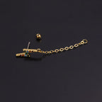 20G Thunder Bolt Dangle Conch Piercing