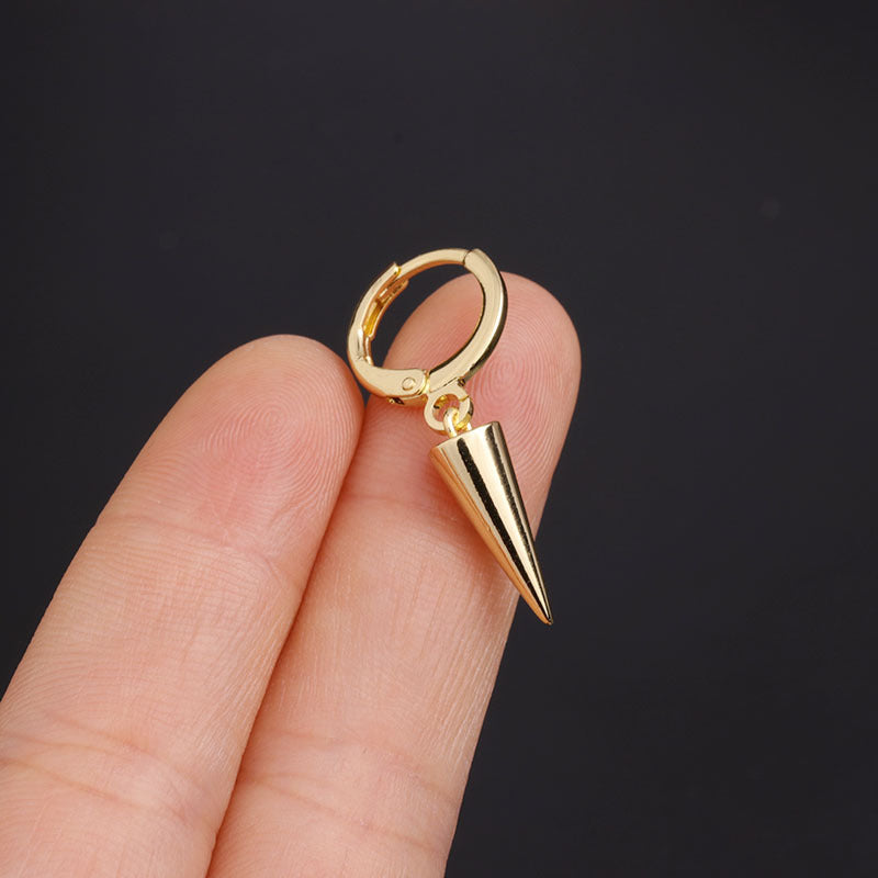 18K Gold Cartilage Cone Huggies Hoop | HSPJ277