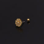 20G Cartilage Tiny Stud Earring Moon Earrings Flower Earrings | HSPJ285