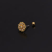 20G Cartilage Tiny Stud Earring Moon Earrings Flower Earrings | HSPJ285