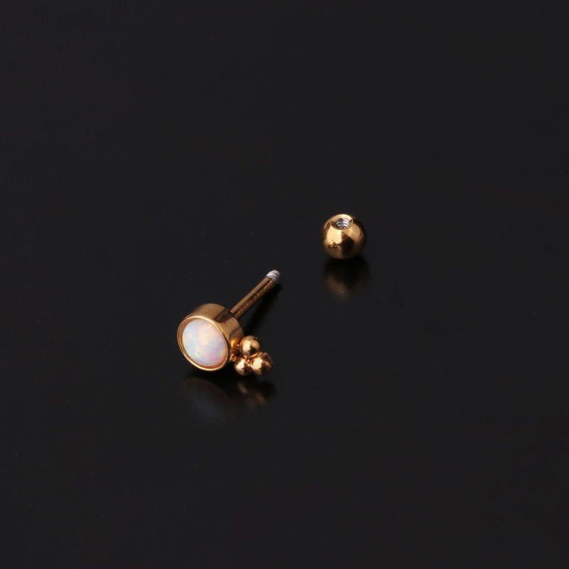 cartilage earrings, piercing jewelry, cartilage piercing, body jewelry, helix piercing, helix earrings, tragus piercing, opal earrings