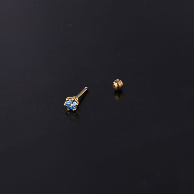 20G CZ Geometry Tragus Stud Upper Lobe Piercings | HSPJ299