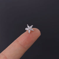 cartilage earrings, piercing jewelry, cartilage piercing, body jewelry, helix piercing, helix earrings, tragus piercing, flower earrings, flower cartilage earrings