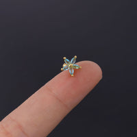 cartilage earrings, piercing jewelry, cartilage piercing, body jewelry, helix piercing, helix earrings, tragus piercing, flower earrings, flower cartilage earrings