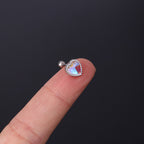 20G Cartilage Tiny Stud Heart Stud Barbell Earring | HSPJ306