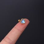 20G Cartilage Tiny Stud Heart Stud Barbell Earring | HSPJ306