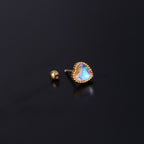 20G Cartilage Tiny Stud Heart Stud Barbell Earring | HSPJ306