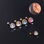 20G Cartilage Tiny Stud Heart Stud Barbell Earring | HSPJ306
