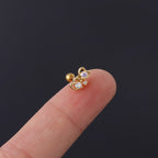 20G Double Heart  Earrings Studs Unicorn Piercings