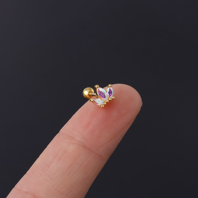 20G Crown Earrings Studs Unicorn Piercings