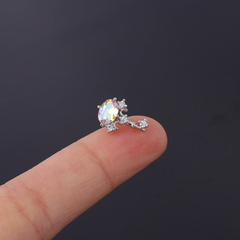 20G Cartilage Tiny Stud Earring Cute Opal Stud Earrings | HSPJ310