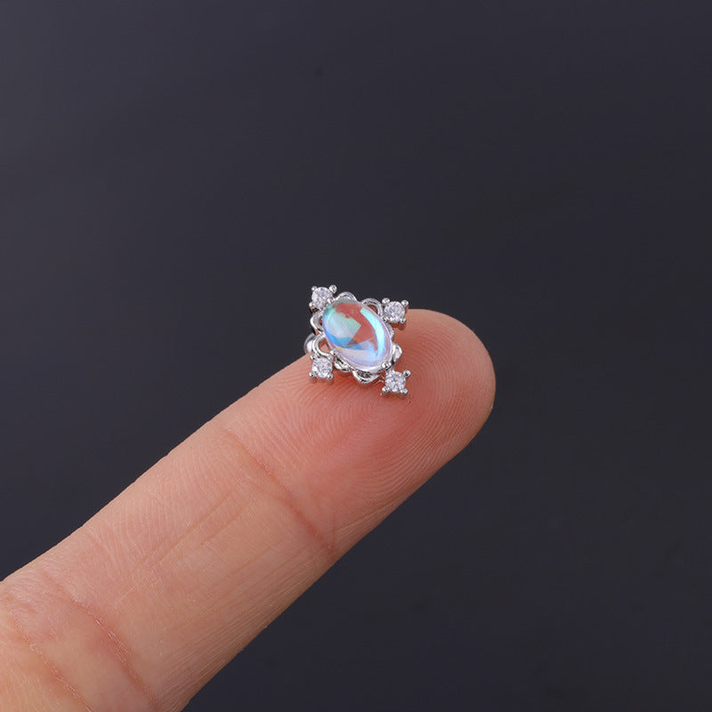 20G Cartilage Tiny Stud Earring Cute Opal Stud Earrings | HSPJ310