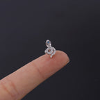1.2mm Marquise Geometry Daith Stud Piercings | HSPJ316