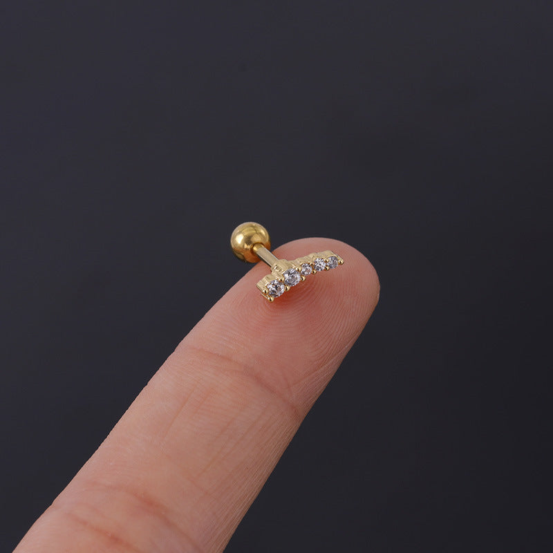 1.2mm Marquise Geometry Daith Stud Piercings | HSPJ316