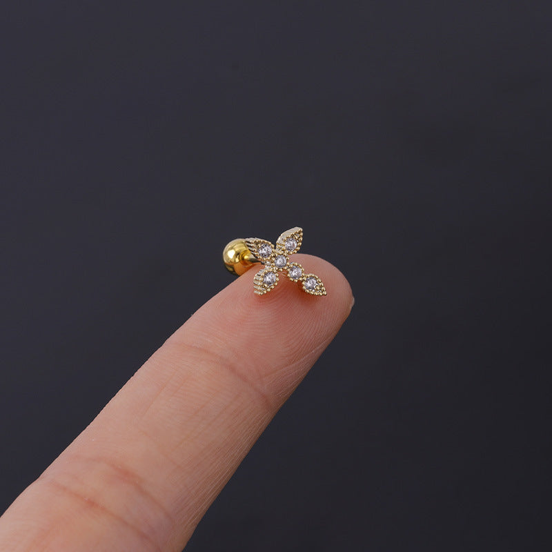 1.2mm Marquise Geometry Daith Stud Piercings | HSPJ316