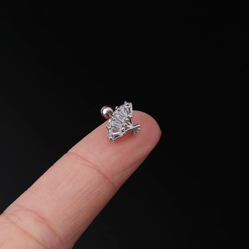 cartilage earrings, piercing jewelry, cartilage piercing, body jewelry, helix piercing, helix earrings, tragus piercing, fan earrings