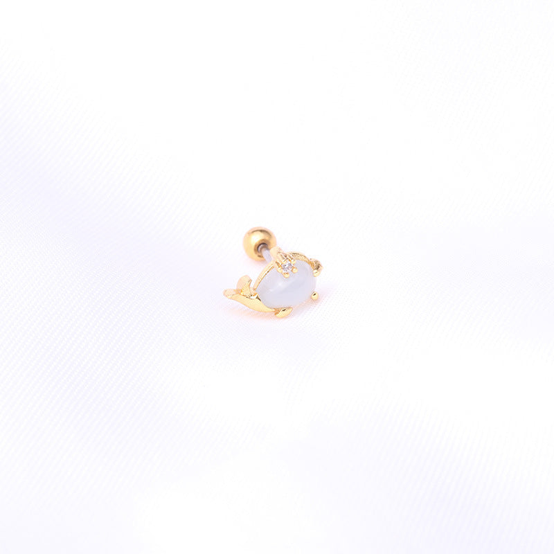 20G Cartilage Tiny Stud Earring Ocean Animal Earrings | HSPJ322