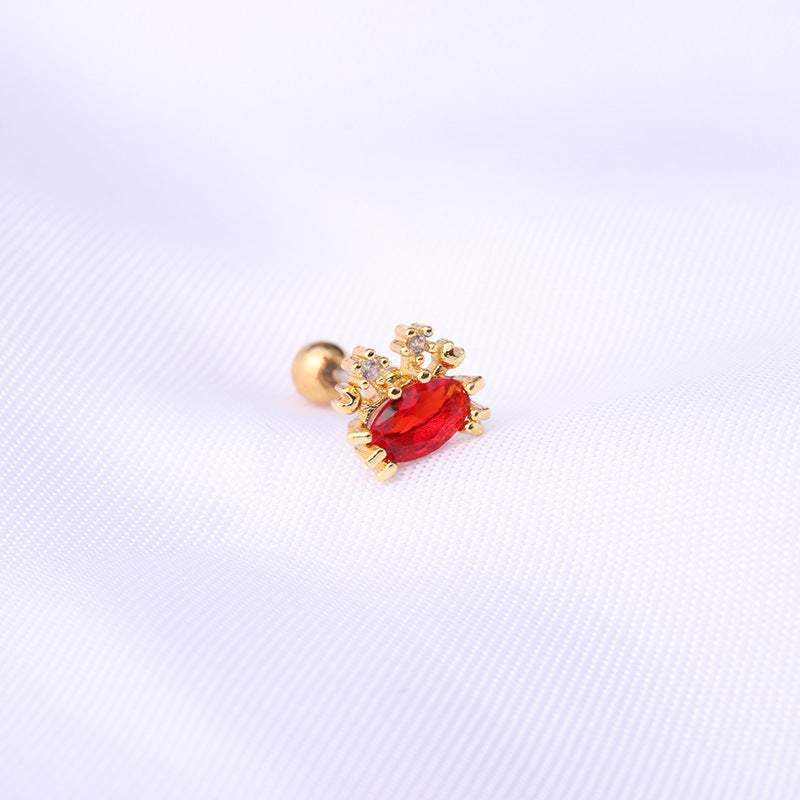 20G Cartilage Tiny Stud Earring Ocean Animal Earrings | HSPJ322