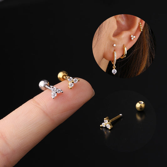 cartilage earrings, piercing jewelry, cartilage piercing, body jewelry, helix piercing, helix earrings, tragus piercing, leaf earrings