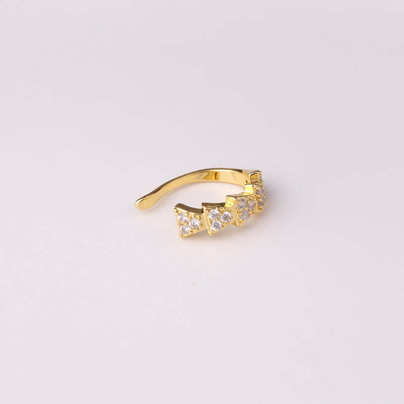 18K Gold Non Pierced Cartilage Ear Cuff Ear Clip