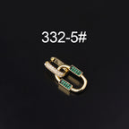 18K Gold Bohemian Chain Link Dangle Huggie Hoops | HSPJ332