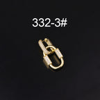 18K Gold Bohemian Chain Link Dangle Huggie Hoops | HSPJ332