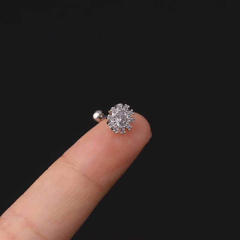 20G Cartilage Tiny Stud Earring Flower Earrings | HSPJ347