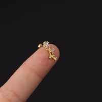 20G Cartilage Tiny Stud Earring Flower Earrings | HSPJ347