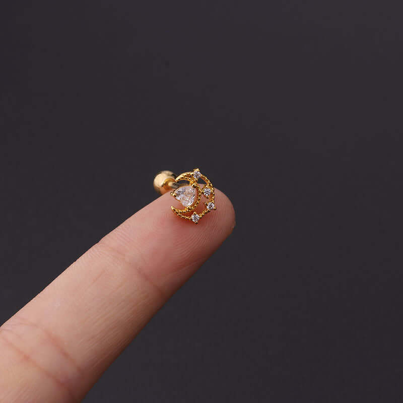 16G Bumble Bee Conch Stud Helix Piercings