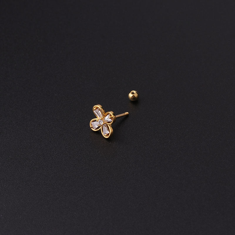 20G Crescent Moon Upper Lobe Cartilage Earrings | HSPJ356