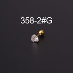 4mm 5mm Simple Geometric Cartilage Conch Stud