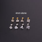 4mm 5mm Simple Geometric Cartilage Conch Stud