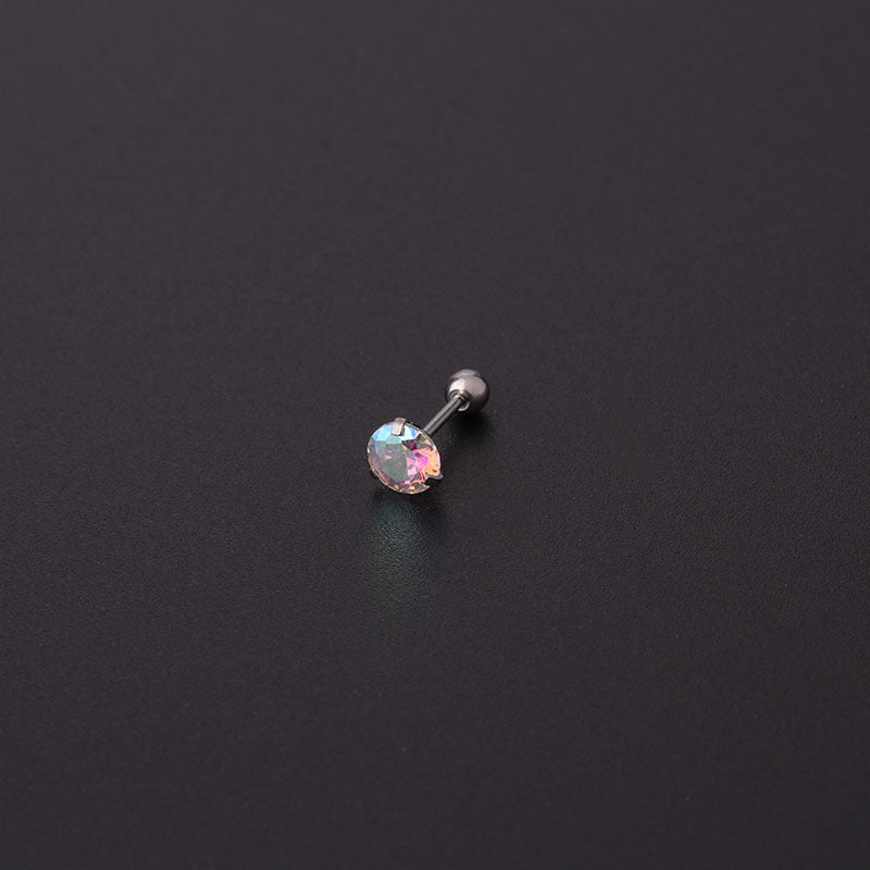 2mm 4mm 5m Cartilage Simple Studs Sleeper Earrings 