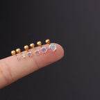 2mm 4mm 5m Cartilage Simple Studs Sleeper Earrings 