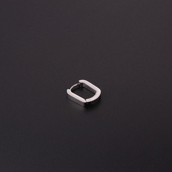 20G Minimalist Geometry Heart Hoop Earrings