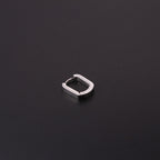 20G Minimalist Geometry Heart Hoop Earrings