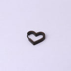 20G Minimalist Geometry Heart Hoop Earrings