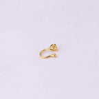 18K Gold Fake Nose Ring Cute Butterfly Nose Cuff | HSPJ366