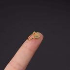 18K Gold Fake Nose Ring Cute Butterfly Nose Cuff | HSPJ366