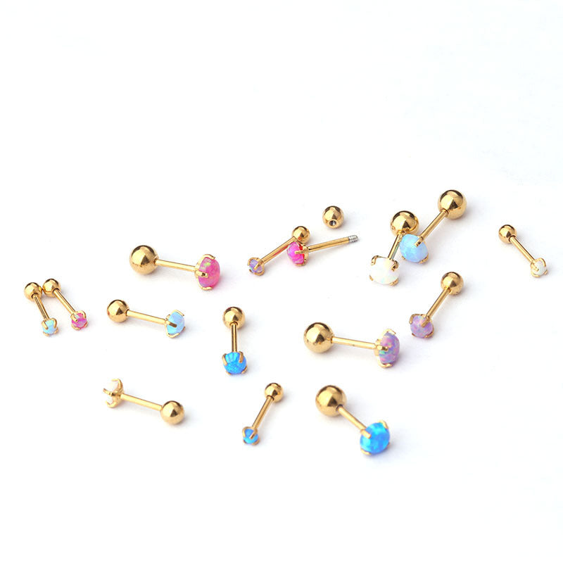 cartilage earrings, piercing jewelry, cartilage piercing, body jewelry, helix piercing, helix earrings, tragus piercing, moonstone cartilage, opal earrings