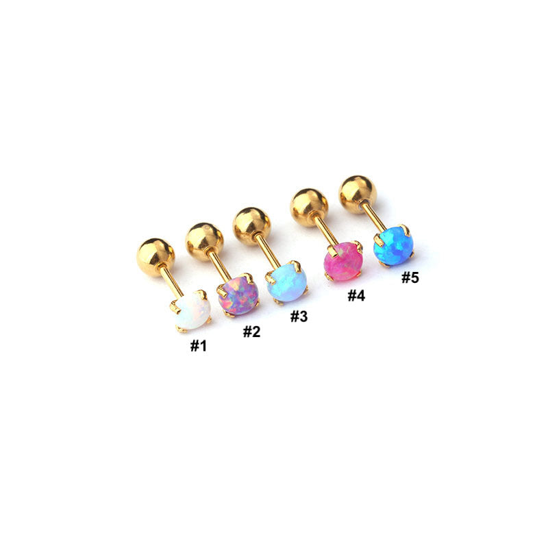 cartilage earrings, piercing jewelry, cartilage piercing, body jewelry, helix piercing, helix earrings, tragus piercing, moonstone cartilage, opal earrings