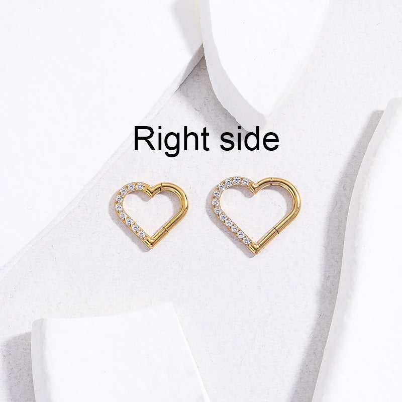 hoop earrings, body jewelry, gold hoop earrings, gold hoops, huggies earrings, silver hoop earrings, small hoop earrings, cartilage earrings, heart earrings