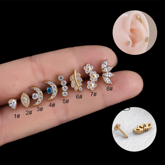 cartilage earrings, piercing jewelry, cartilage piercing, body jewelry, helix piercing, helix earrings, tragus piercing