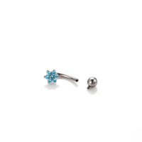 14G Titanium Belly Ring, Body Jewelry, Flower Belly Ring | HSPJ540